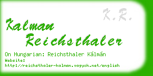 kalman reichsthaler business card